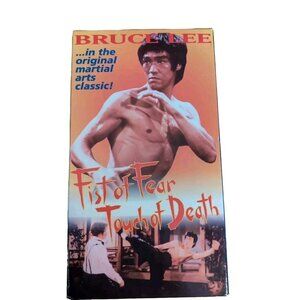 FIST OF FEAR TOUCH OF DEATH BRUCE LEE VHS 1996 Front Row Video Rare Martial Arts